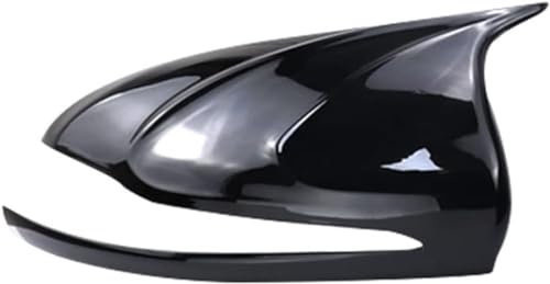 ANRAM Auto Spiegelkappen für Mercedes Benz C E GLC S-Class W205 W213 X253 W222,Ersatz-Seitenspiegelkappen Shell Borte Styling Zubehör,D/Black R.