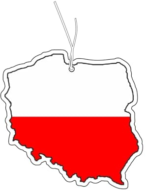 2x Polen Flagge Duftbaum Auto, Auto Duftspender, Duftbaum Auto tuning, car air freshener, Duftanhänger Auto, Duftbaum Set Auto