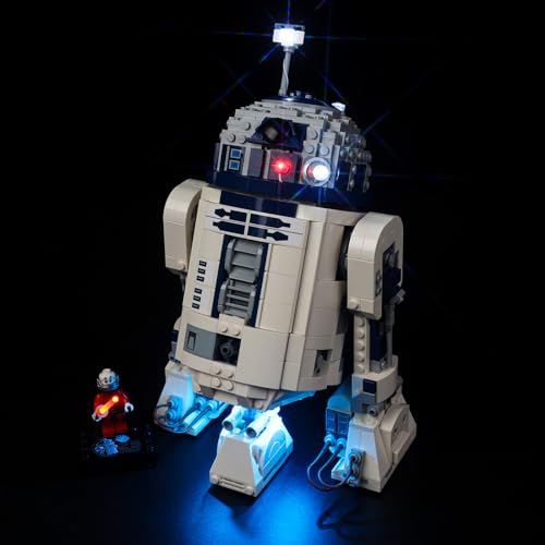 Kyglaring LED Light Kit für Lego Star Wars R2-D2 Brick Built Droid Figur. Das Beleuchtungsset. Entworfen für Lego 75379 Baukasten. Kreative Spiel-Geschenkidee für Kinder oder Fans (Classic Version)