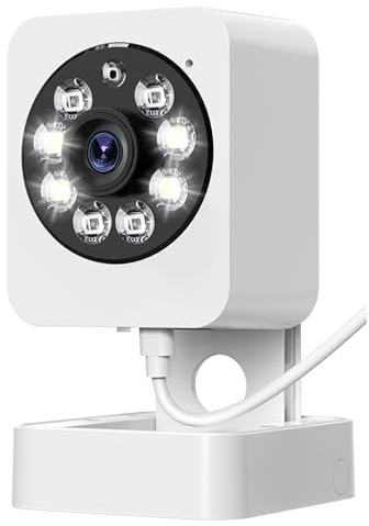 Molczov Indoor WiFi IP Camera with People/Motion/Sound Detection, 2.4 GHz WiFi, Colour Night Vision, Two-Way Audio, SD & Cloud Storage