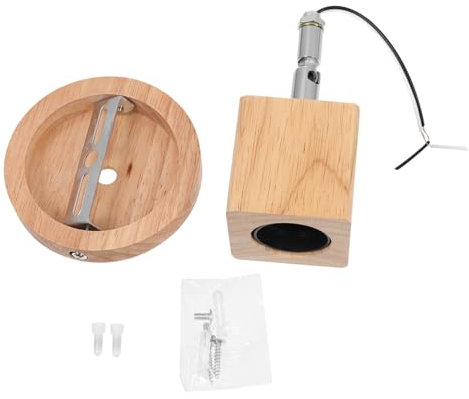 Housoutil Led Deckenleuchte Holz Elegante Drehbare Einbauleuchte Für Flur Schlafzimmer Esszimmer Und Küche Moderne Stilvolle Deckenlampe Ohne Leuchtmittel