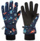 Handschuhe Kinder Winter schneehandschuhe Skihandschuhe für 1-13 Jahre Mädchen Jungen PU Palme Wasserdicht Winddichte Warm Fleece Winterhandschuhe FahrradhandschuheThermohandschuhe Skifahren S