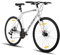 Hiland 28 Zoll Rennrad, Städtischer Pendler Fahrräd mit Scheibenbremse für Männer, 530mm Rahmen Komfortables Rennrad 700C Räder 21 Gänge Silber