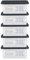 simpa 28 Litre 28L Stackable Underbed Plastic Storage Box with Clear Lid - 20cm (H) x 49cm (L) x 39cm (W) - Set of 5