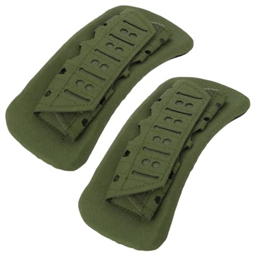 AHANDMAKER 2 Pack Detachable Shoulder Strap Pad Soft Shoulder Strap Pad with Ultra thick Cushion Plate Carrier Shoulder Pads for Bag, Luggage Bag, Waist Belts, Olive Green