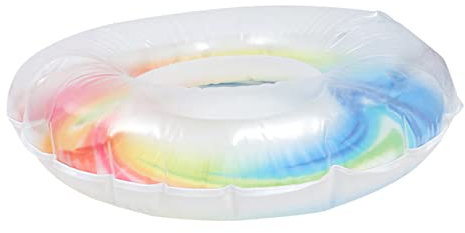 VICASKY Aufblasbarer Schwimmkreis Regenbogen Zum Sicheren Und Robusten Schwimmen Im Pool Für Wasseraktivitäten