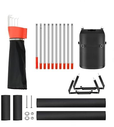 LOVIVER Fruit Picker Pole with Harvest Bag Adjustable Harvesting Portable Fruit Tree Picker Tool for Picking Lemon Nectarines Avocado