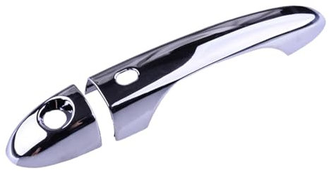 Poignée Porte Extérieure Voiture pour Fiat pour 500X pour SUV 2016-2020 2021 2022 2023 Couvercle Poignée Porte Latérale Extérieure Capuchon Lunette Chromé sans Clé
