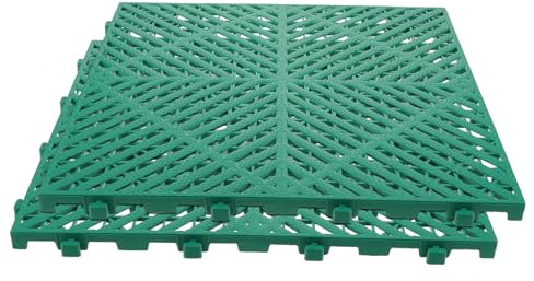 Alipis 2piezas Rejilla De Suelo De Plástico Entrelazada Baldosas De Drenaje para Garaje Alfombrilla Antideslizante para Lavado De Coches para Taller