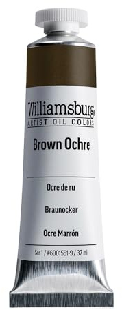 Williamsburg - Handgemachte Oelfarbe - 37 ml - Braun Ocker