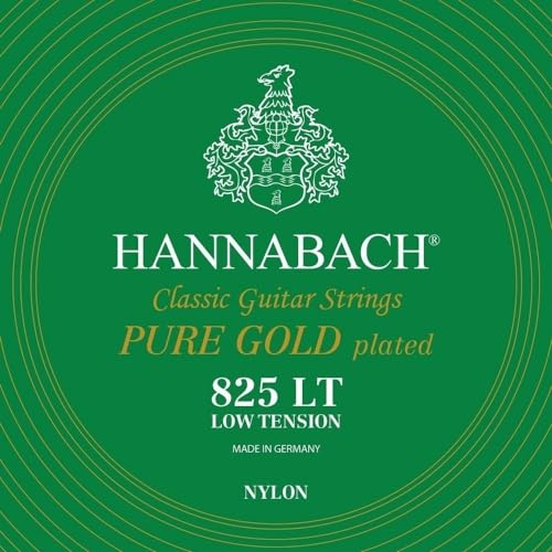 Hannabach Klassikgitarrensaiten Serie 825 Low Tension Spezialvergoldung - Komplettsatz