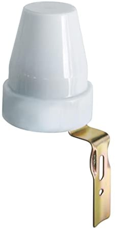 Electraline 58060 - Interruptor crepuscular para utilizo exterior IP44, color blanco