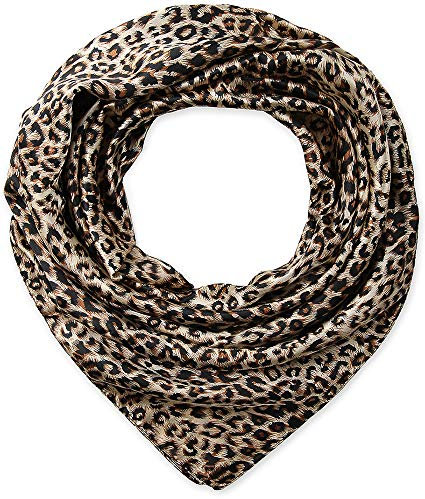 corciova 35 x 35 Leopard Große Frauen Satin Square Stirnband Seide Gefühl Haar Schal Wrap Kopftuch Schlafen in der Nacht Bandana