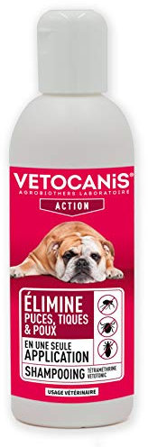 Vetotonic - Shampoing Chat et Chien - Produit Anti Parasites Chat Chien - Shampooing Chien Efficace dès la 1ère Utilisation - Anti Puces Chat et Chien - Contre les Tiques et Poux