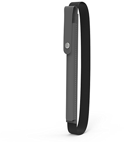 MoKo Stiftetui für Apple Pencil Pro, Apple Pencil der 1./2. Generation, Apple Pencil (USB-C), PU-Leder iPad Stifthalter Tasche mit Schnalle und elastischem Band zur Befestigung an der iPad-Hülle