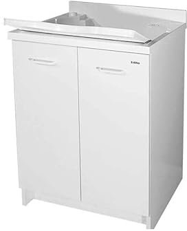 LAVATOIO MONTEGRAPPA EDILLA 60X60 P BIANCO MANIGLIA BIANCA CON ASSE IN TERMOPL. E FONDO IN ALLUMINIO