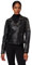 RICANO Studd JKT, Damen Lederjacke (Slim Fit) mit Nieten im Bikerstil in Schwarz und Grau (Vintage) (Schwarz, 2XL)