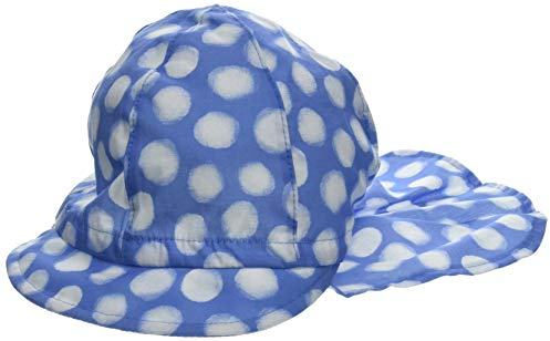 maximo Mädchen Schildmütze Mütze, Blau (Blaues Azur-Weiß-Punkte 40), 53