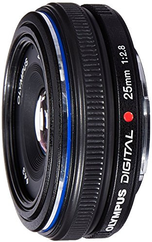 Olympus 25 mm f/2.8 Pancake Objektiv für Olympus Digital SLR Kameras (Renewed)