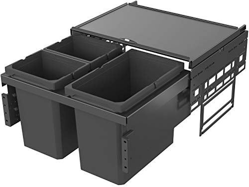 Vauth-Sagel vs Envi Space Abfalltrennsystem 1x22l/ 2x10l, KB 600mm, EH 370mm, ET 464 mm Lava