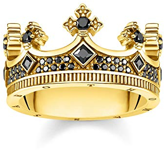 THOMAS SABO 3 Ring Krone gold 750 Gelbgold Vergoldung, 925 Sterlingsilber TR2208-414-11