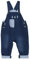 Camilife Baby Jungen Mädchen Denim Latzhose Strampler Overall Weich Elastisch Baumwolle Gestrickte Jeans Hose mit Hosenträger - Segeln Muster Größe 86/92