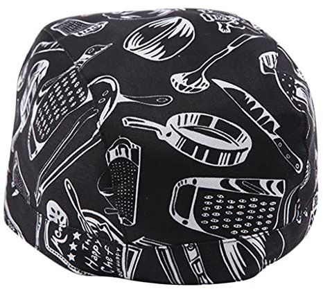yotijar Gorro de cocina para hombre y mujer Imprimir Talla única