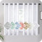 MRTREES Tende Voile Semitrasparenti per Interni In lino con Occhielli 140x160 CM Tenda Trasparente Moderne per Camera da Letto Soggiorno e Cucina Tende Piccole per Finestra Bianche 2 Pezzi