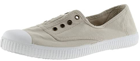 victoria Inglesas 1915 Lona Drec & Elástico Central & Refuerzo Puntera 106623 para Mujer Hielo 40