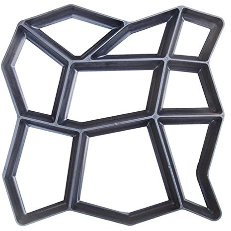 RETENA 1 Stück Gehweg Form Pflasterstein Gehweg Form Pflasterform Schalungsform Betonformen Garten Schablone Gehwegplatten Beton Kunststoff für Garten Natursteinpflaster - 43 x 43 cm x 4 cm