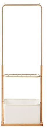XIANGGUI 1983 Kleiderablage Mantel Rack Haushaltsboden Stehende Kleidung Lager Rack Schlafzimmer Wohnzimmer Eingang Ecke Kleiderbügel Metall Eisen Mantel Stand Freistehende Garderobe (Color : Beige)