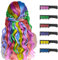 Haarkreidekamm, 6 Stück Temporär Haarfarbe Kreide Kamm für Kinder Mädchen Auswaschbar für Geschenk DIY Cosplay für Halloween Erntedankfest Weihnachten Neujahr Geburtstag Partys Hochzeit(6 Farben)