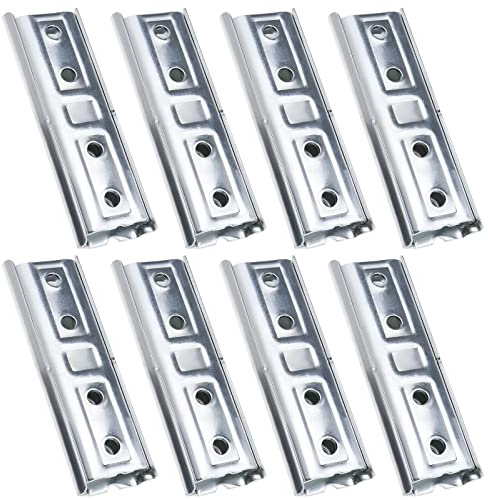 EMSea 8 Paar Wandhalterungen für Bett-Kopfteil-Paneel mit intensiver Beanspruchung, Verriegelungsverbinder für Sektionalsofa, aus Metall, Verriegelungsbügel für Schlafsofa