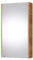 Planetmöbel Spiegelschrank Bad 40 cm, Badezimmerschrank, Aufbewahrungsschrank mit Tür und 2 Glasregalböden, 39,6 x 67,7 x 13,8 cm, Gold Eiche
