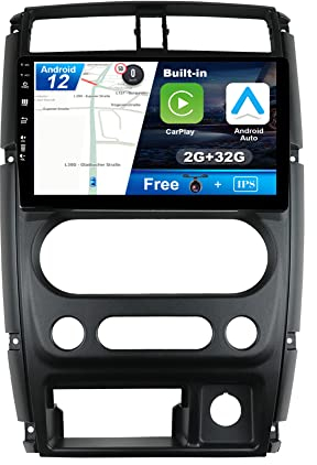 JOYX Android 11 Autoradio pour Suzuki Jimny 3 (2005-2019) - [2G+32G] - sans Fil Carplay + Android Auto - Caméra arrière GRATUITES - 2 Din IPS 9 Pouce - Dab Volant BT5.0 WLAN 4G Fast-Boot Split-Screen