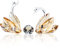Ornalrist Set of 2 Crystal Golden Swans Gifts for Couple on Wedding 50 Years Marriage Glass Figurines Collectibles 50th Anniversary Presents Keepsake for Parents Home Decor