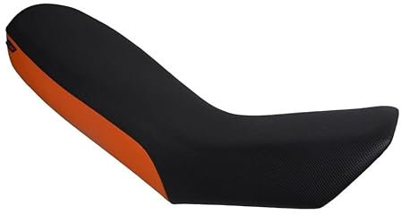 Funda de Asiento Compatible con KTM 950/990 Adventure 2003-2013 Negro/Naranja (D)