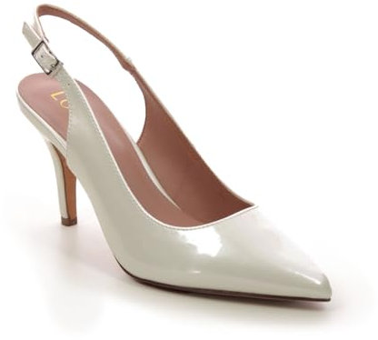 Lotus Ladies Evelyn Silver Adjustable Slingback Low Heeled Sandals Shoes (uk_footwear_size_system, adult, women, numeric, medium, numeric_5)