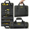 WINHUNT Roll Up Tool Bag, Multi-pockets Tool Organiser 600 Denier with 11 Interior Pockets, 68x36cmcm, Ideal for Craftsmen, Electricians, Gardeners