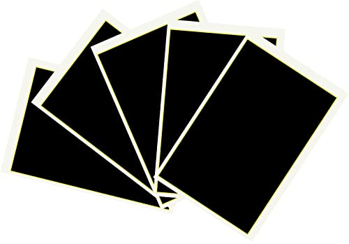 Lasermarkierungspapier, 36x24CM Laser Farbpapier, 5 Farben optional für Lasermarkierungs- und Graviermaschinen zum Gravieren auf Keramik und Glas (Schwarz)