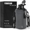 Youcan Plato Trinkflasche 2l Mit Strohhalm und Ärmel,Wasserflasche 2 Liter,2 liter Trinkflasche Sport,Gym Flasche, Fitness Gallon Water Bottle,Trinkflasche BPA Frei,Flasche Für Kohlensäure,Grau..