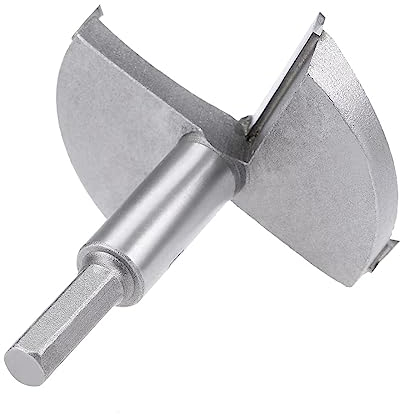 MACHSWON Forstner Drill Bits Tungsten Carbide Wood Hole Saw Opener Drill Bit 80mm Woodworking Drilling Bit Cutter