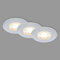 BRILONER – 3er Set LED Einbaustrahler 230V, LED Strahler Badezimmer IP44, Deckenstrahler, Spots, Deckenspots flach, Chrom Matt