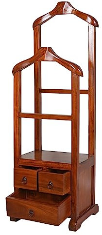 Mummer, servitore in legno di mogano da uomo, cassetti 129 x 42 cm, mar254 Palazzo esclusivo