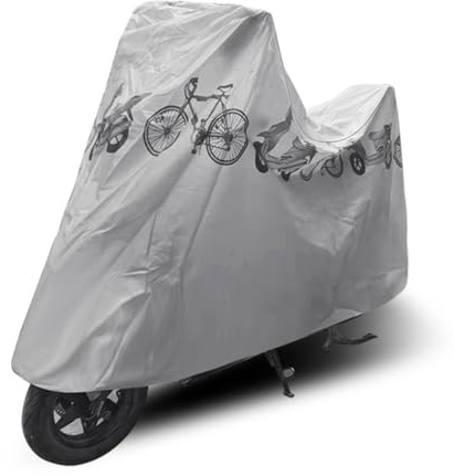 Bicycle Cover Nylon Waterproof Anti-Dust Rain UV Protection High Performance Dust Bicycle Cover Storage Bag Protective for Mountain Bikes (Grey)
