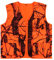 VicBre Blaze Orange Jagdweste mit Taschen Angelwesten Outdoor Arbeitsweste Oberbekleidung(L)