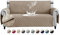 FIGOOO wasserdichte Sofabezug 4 Sitzer Dicke Sofaschoner Wasserdicht Reversible Gesteppte Sofa Überzug mit Seitentaschen Sofaüberwurf rutschfest Kratzfest für Haustiere Hunde Katzen,Khaki
