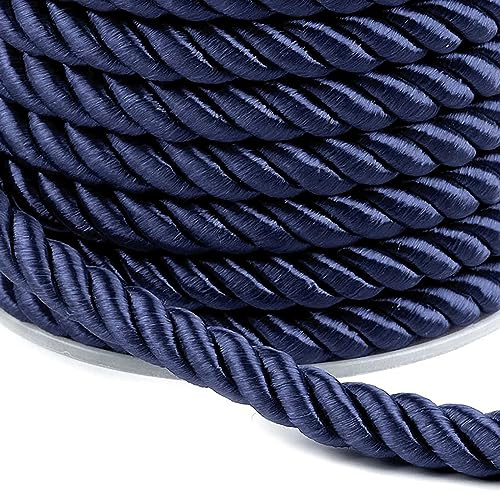 Kordelschnur Atlaskordel 20m ca. 7mm glänzend gedreht, Seil Kordel Schnur, Farbwahl