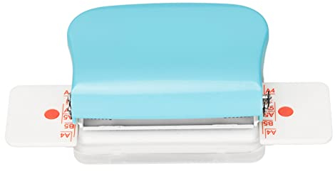 Spulenbindemaschine,Cinch-Buchbindemaschine, Manuelle Bindemaschine, Mini-Spiralbindung, Manuelle Bindemaschinen, Mehrzweck-Cinch-Buchbindemaschine Mit 6 Löchern Für Das Heimbüro(Blau1), manuelle