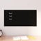 Magnettafel Wandtafel schwarz 60x30 cm Hartglas Artikelfarbe schwarz
